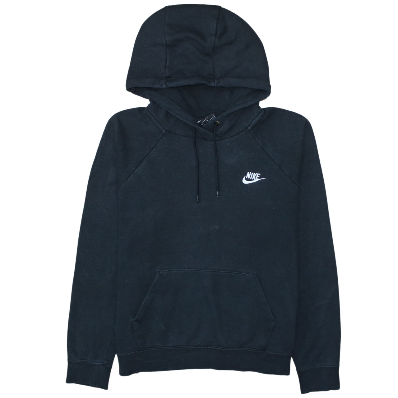 Nike Womens Black Medium Pullover Hoodie Sweatshirt Cotton Blend