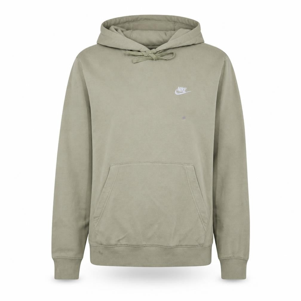 Nike Women’s Beige Pullover Hoodie Small Logo Cotton Blend