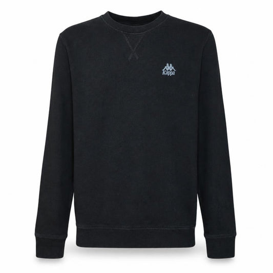 Kappa Men's Black Small Crew Neck Pullover Sweatshirt