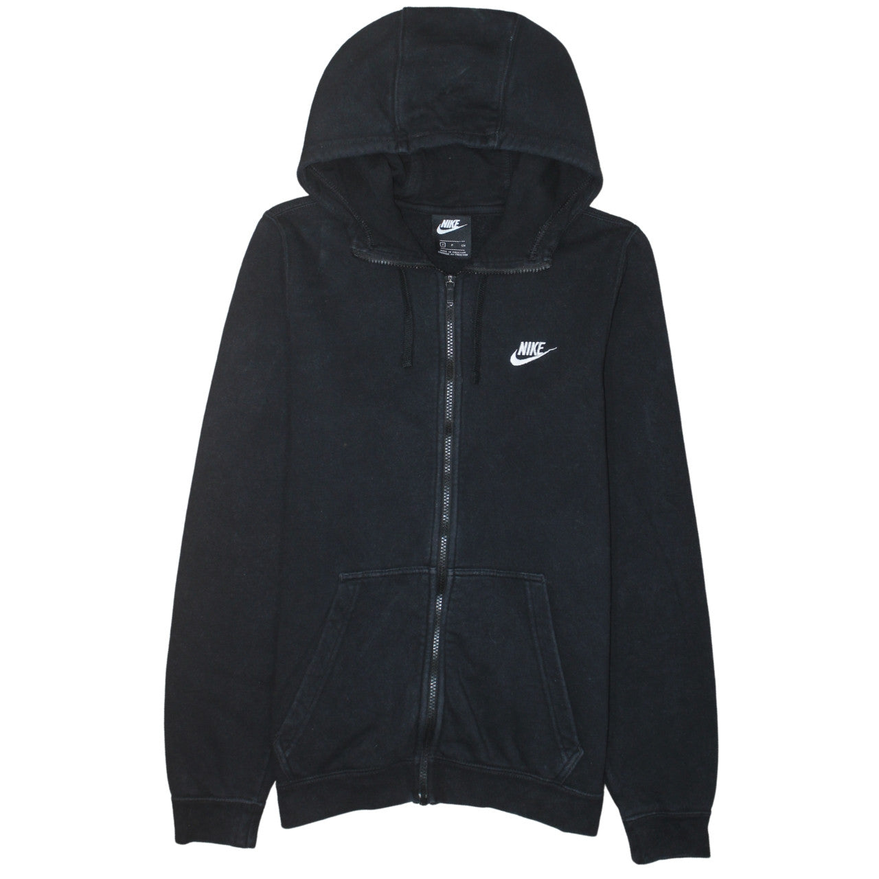 Nike Men's Black Full Zip Hoodie Size S Regular Fit Sportswear