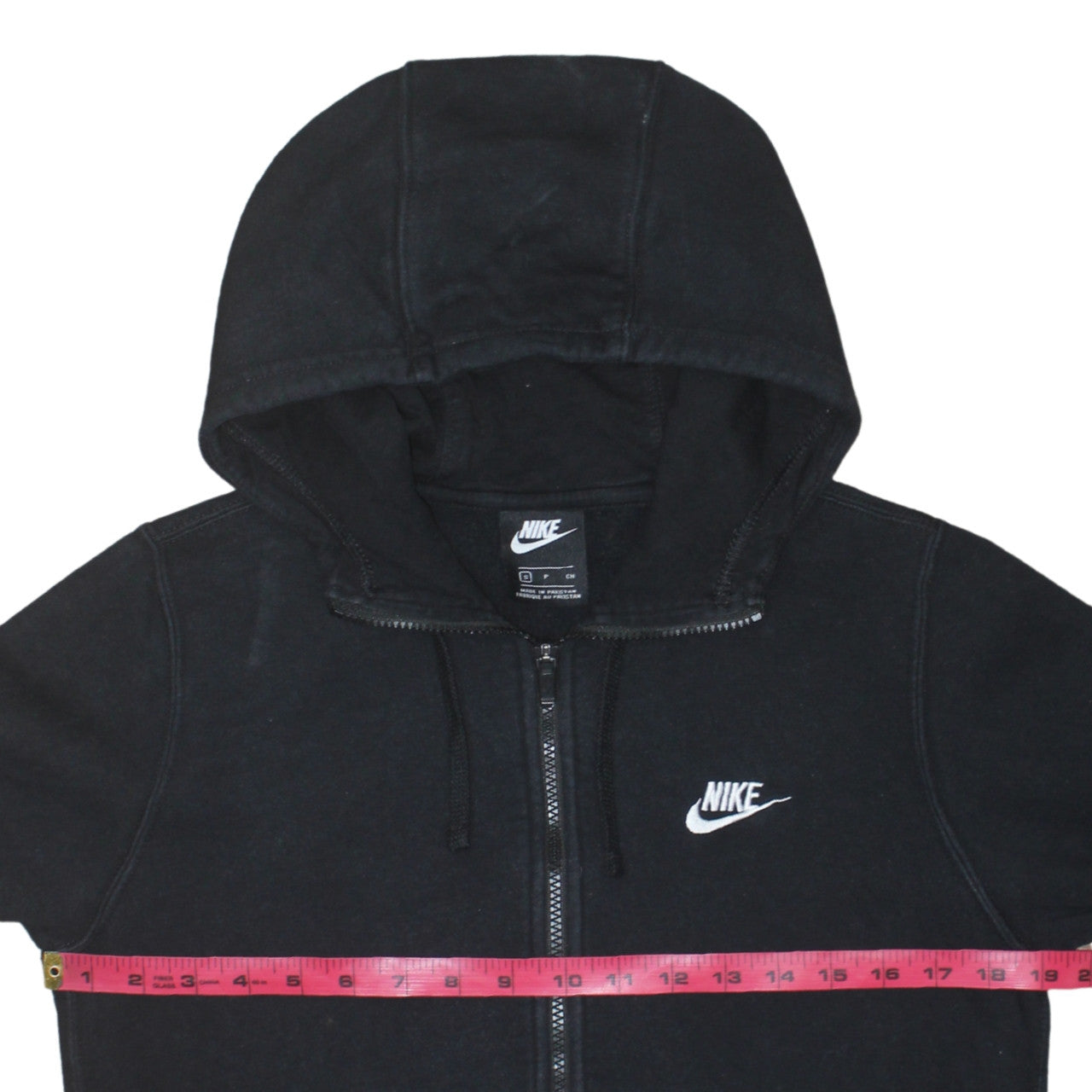 Nike Men's Black Full Zip Hoodie Size S Regular Fit Sportswear