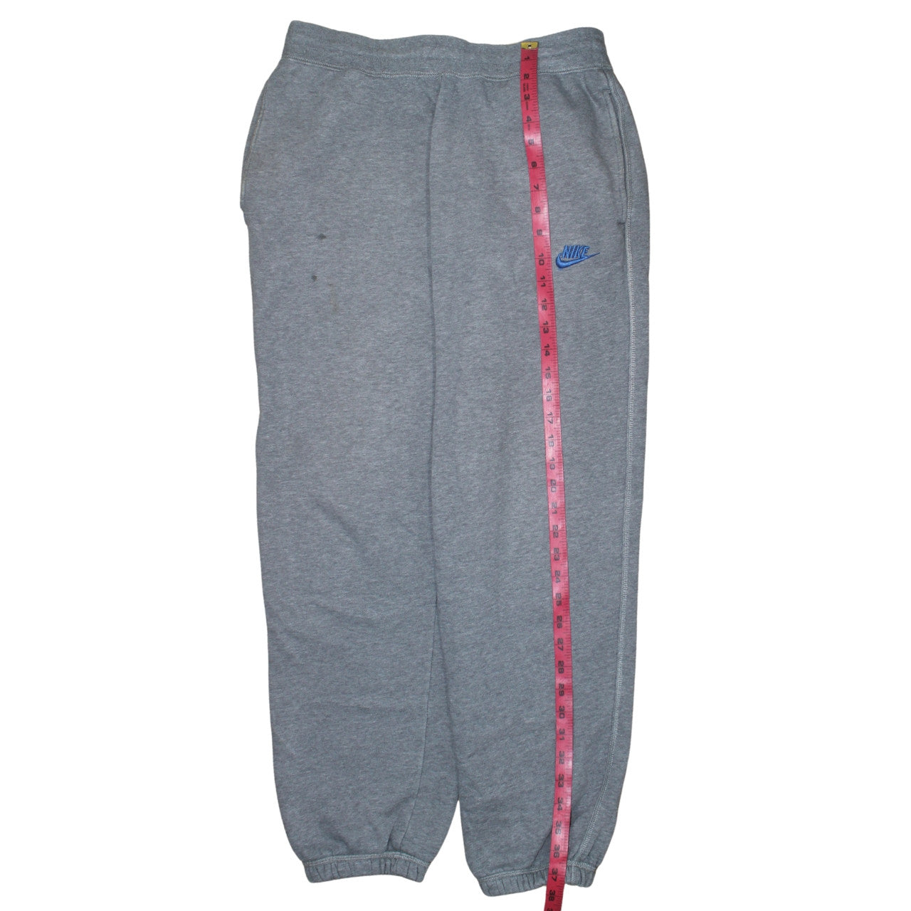 Nike Men's Grey M Fleece Sweatpants Regular Fit Elastic Waist