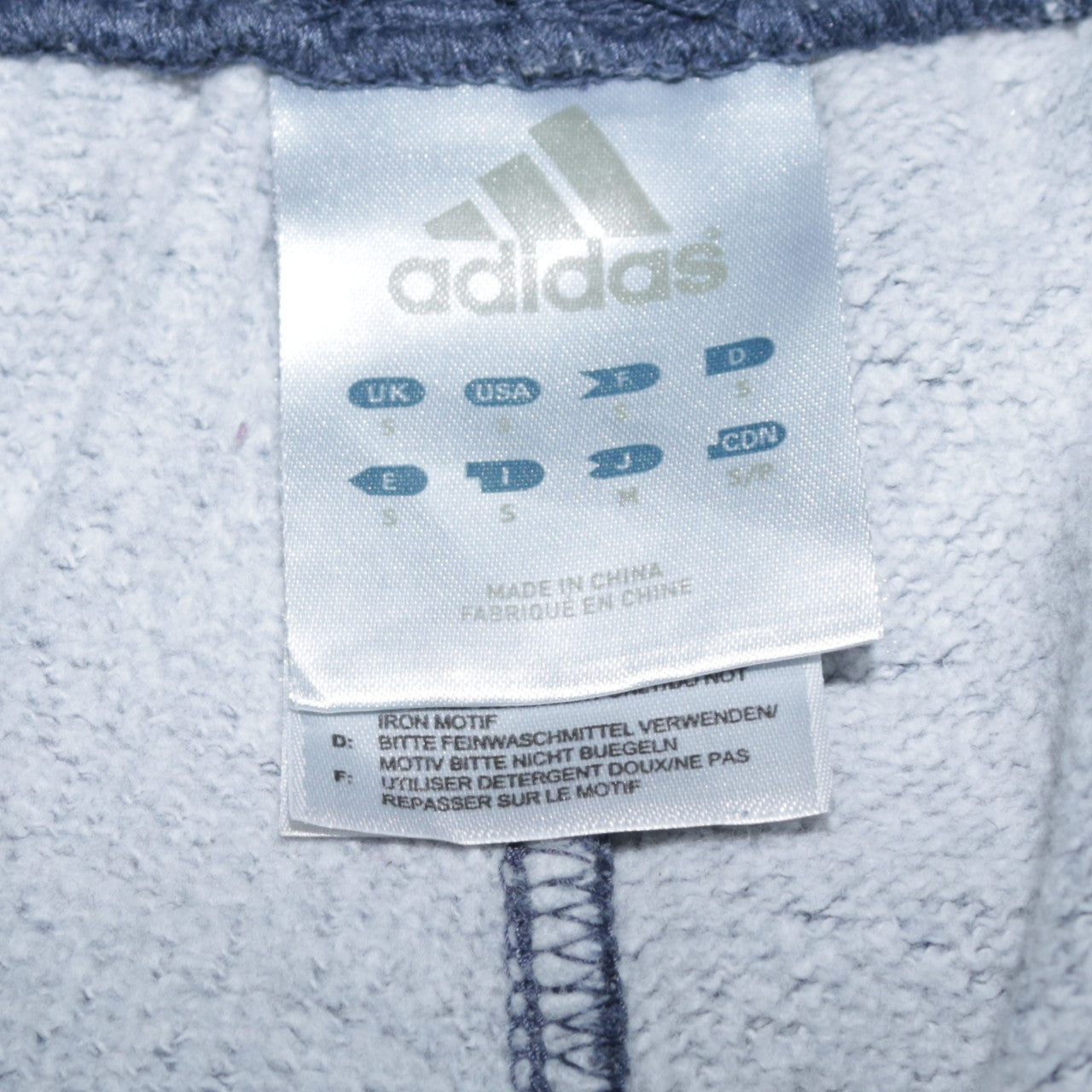 Adidas Womens Blue Sweatpants S Regular Fit Fleece Joggers