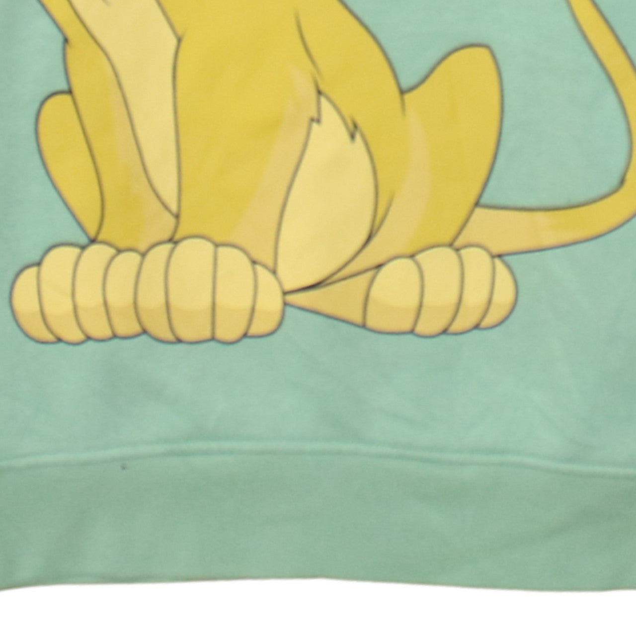 Disney Women Green Simba Pullover Hoodie Small UK 10-12 Casual