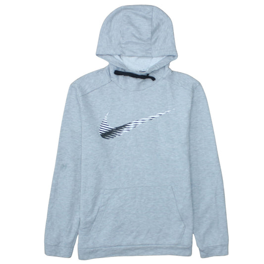 Nike Men's Grey Pullover Hoodie M Dri-Fit Sportswear