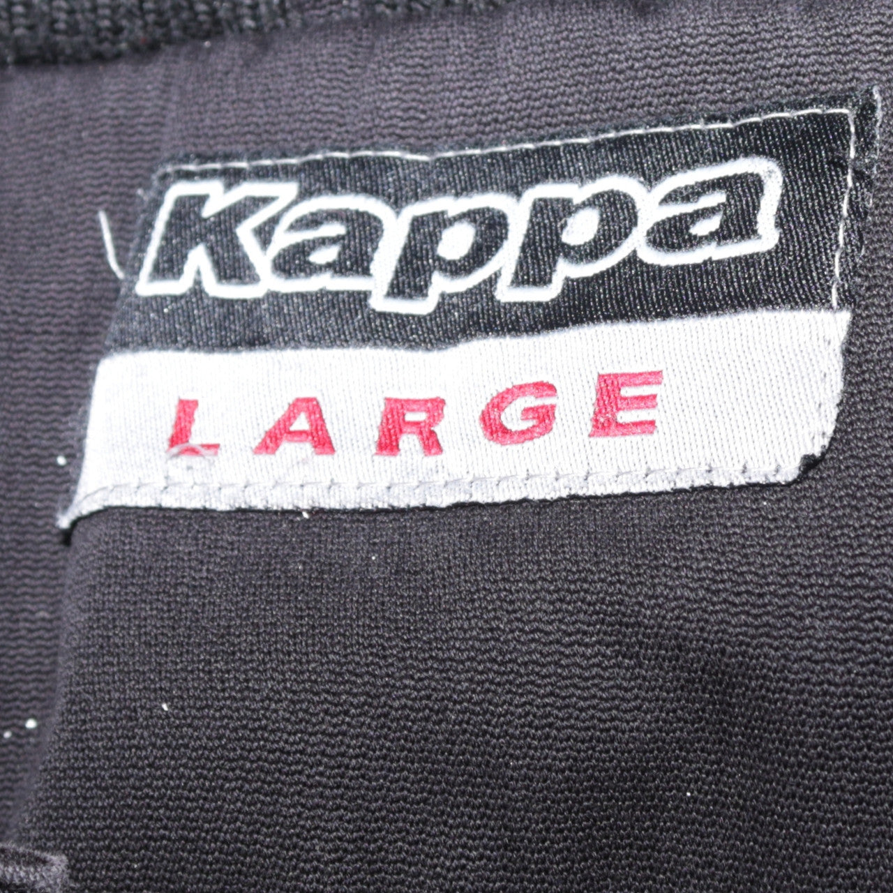 Kappa Men's Black Hooded Parka Jacket Size L Full Zip Cotton Blend