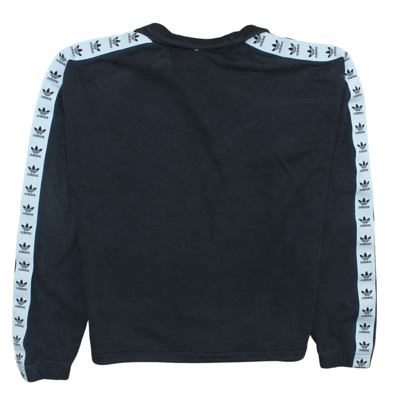Adidas Women’s Black 1/4 Zip Sweatshirt Size UK 10 Cotton Blend