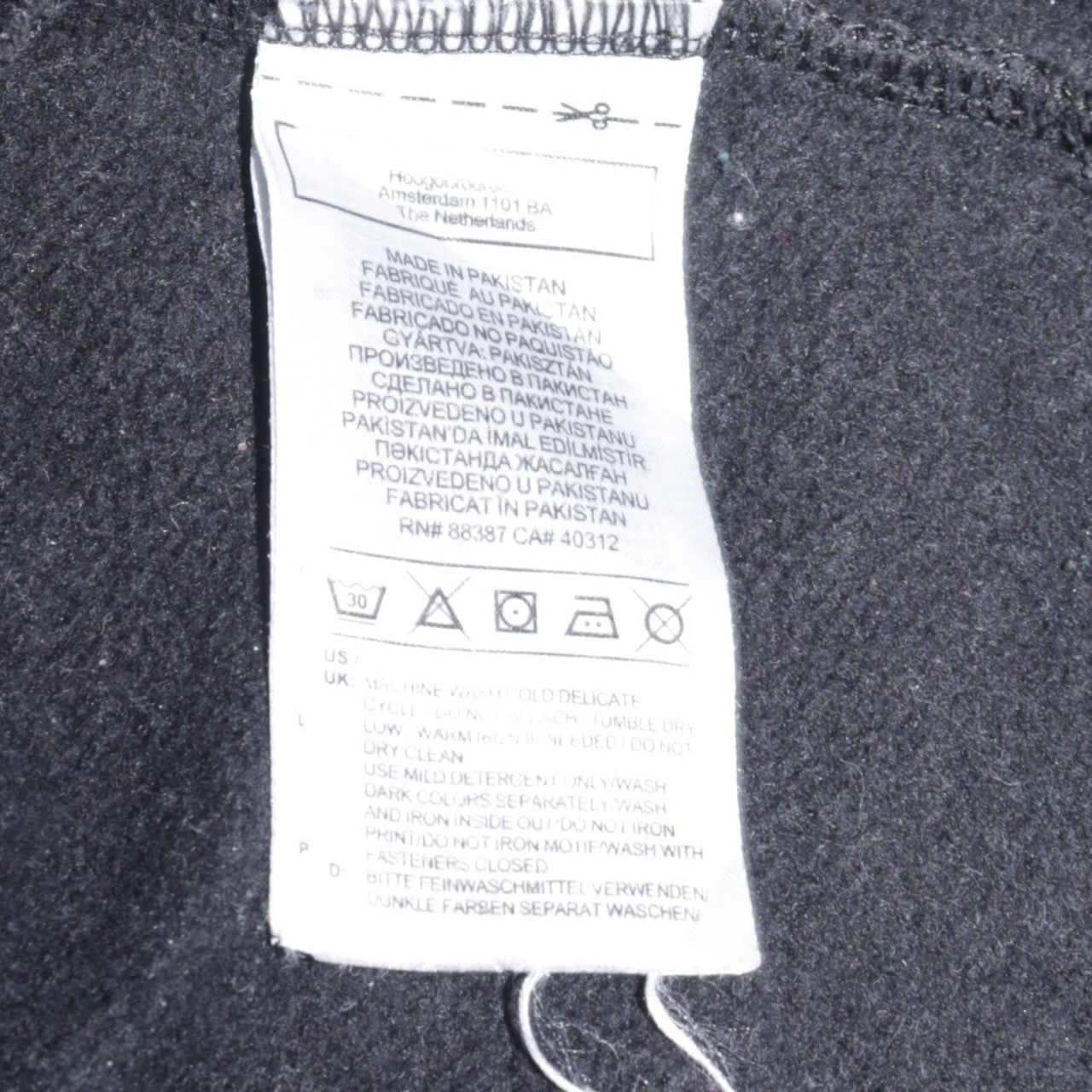 Adidas Women’s Black 1/4 Zip Sweatshirt Size UK 10 Cotton Blend