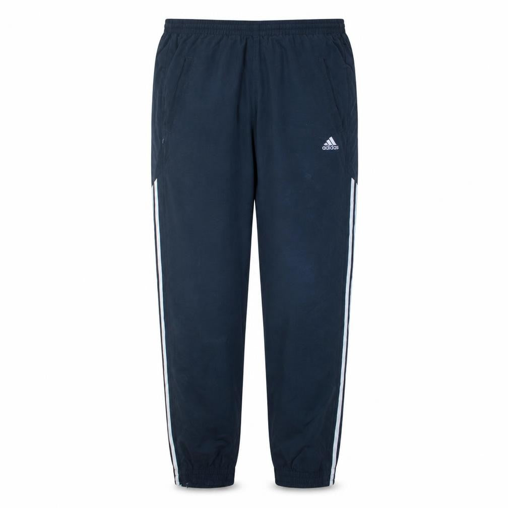 Adidas Men's Black M Regular Fit Sweatpants with Stripes