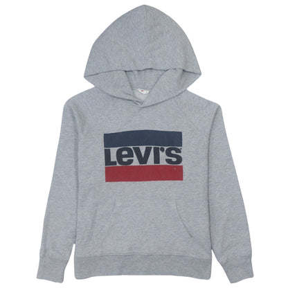 Levi's Mens Grey XS Pullover Hoodie Graphic Logo Sweatshirt