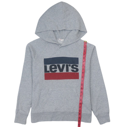Levi's Mens Grey XS Pullover Hoodie Graphic Logo Sweatshirt