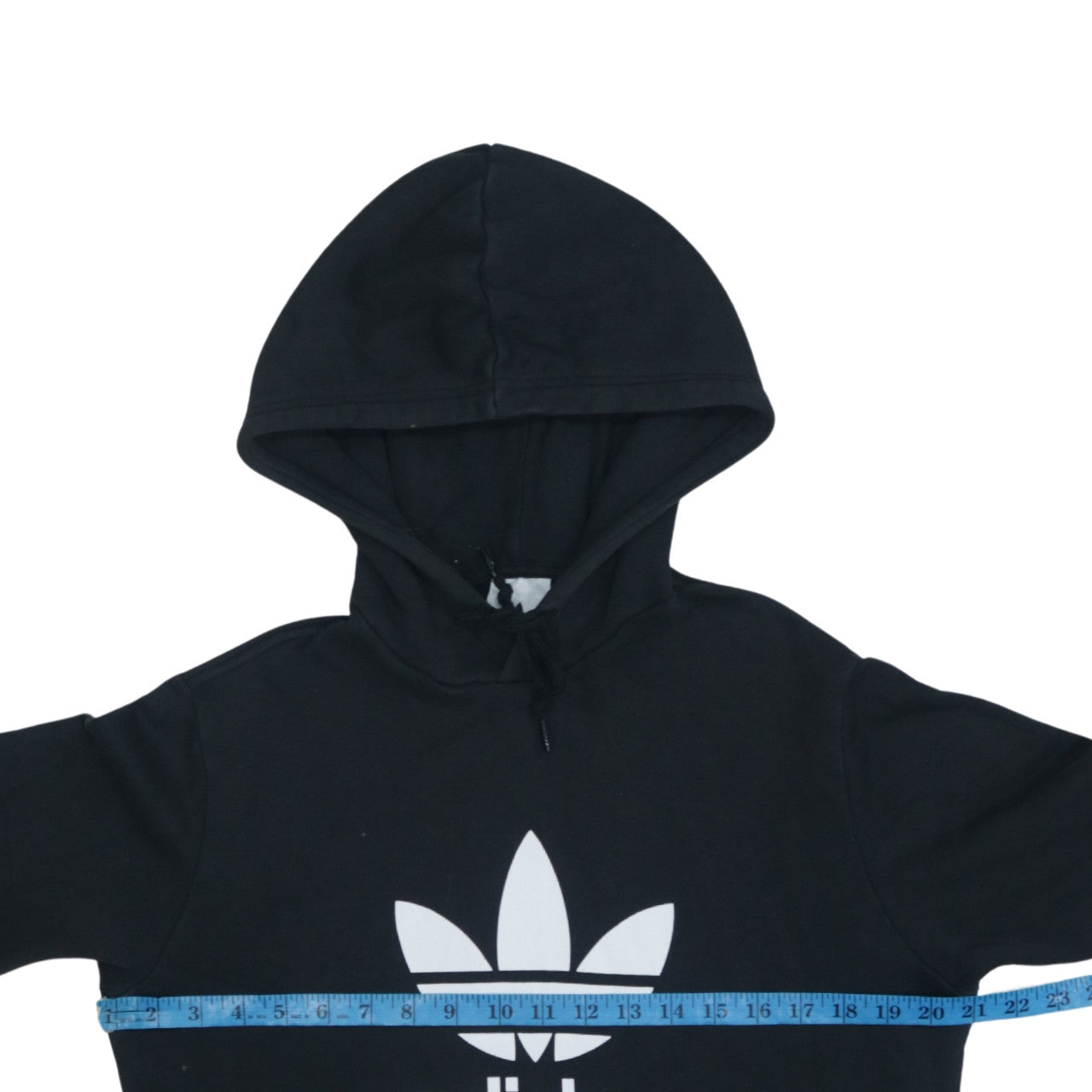 Adidas Men Black Pullover Hoodie Small Graphic Logo Sportswear