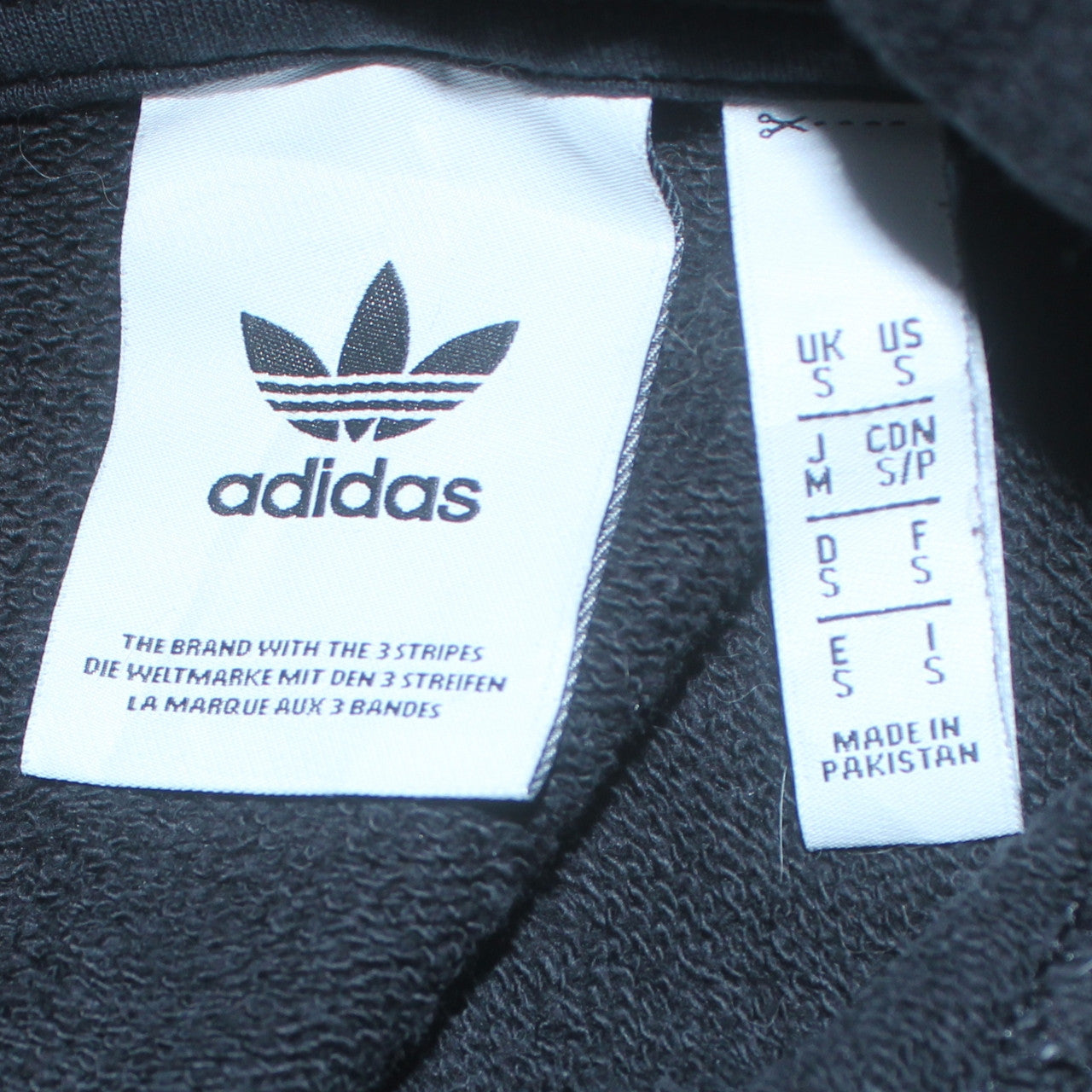 Adidas Men Black Pullover Hoodie Small Graphic Logo Sportswear