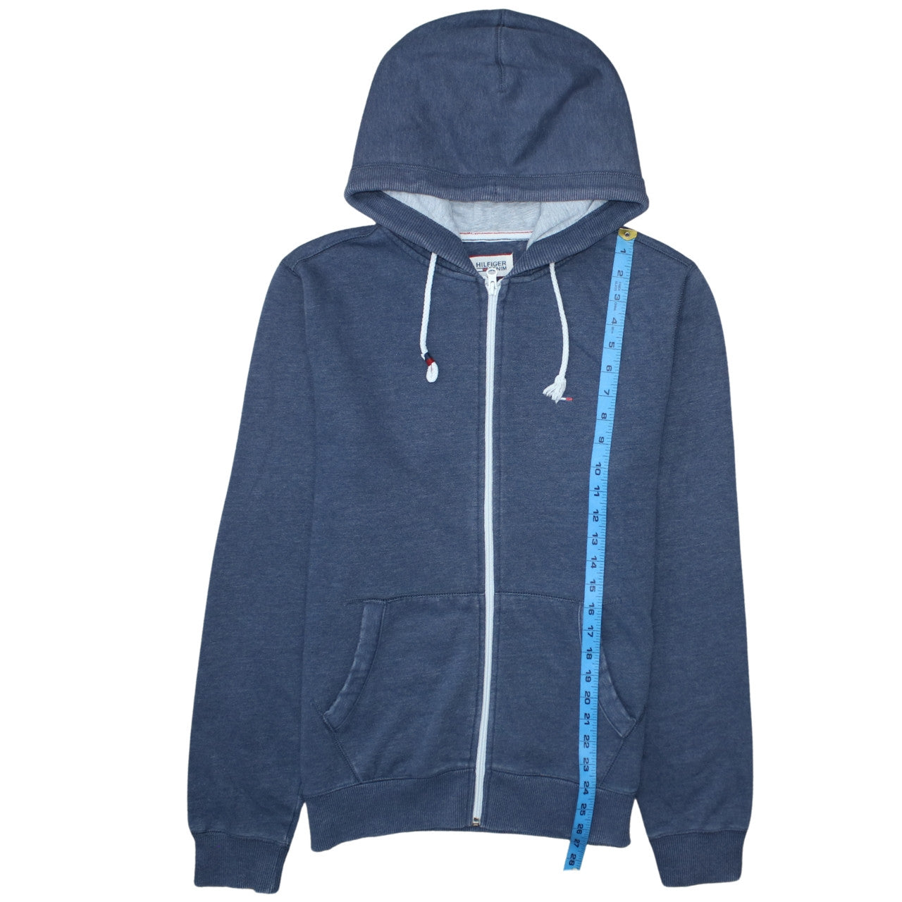 Hilfiger Denim Men's Blue Full Zip Hoodie Size M