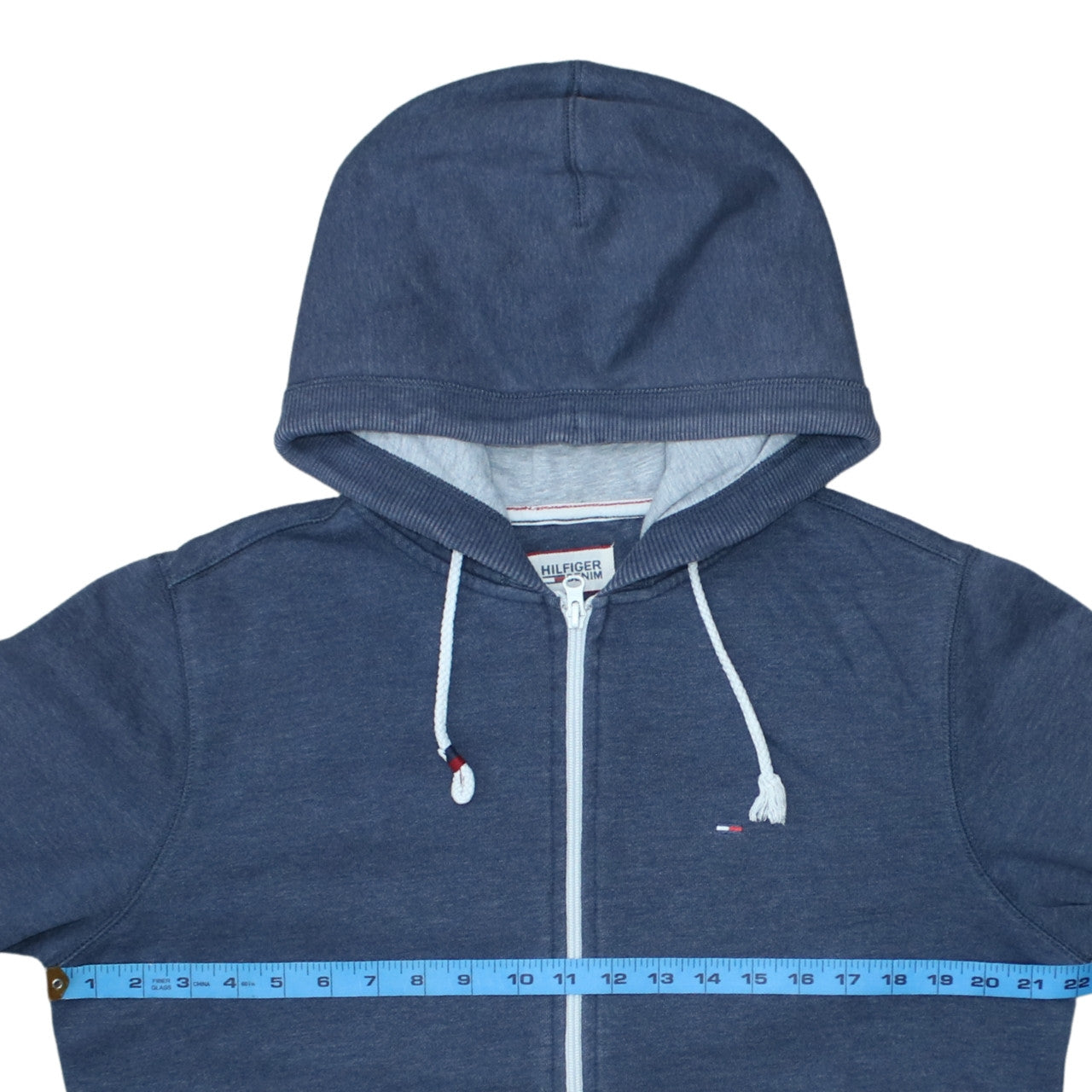 Hilfiger Denim Men's Blue Full Zip Hoodie Size M