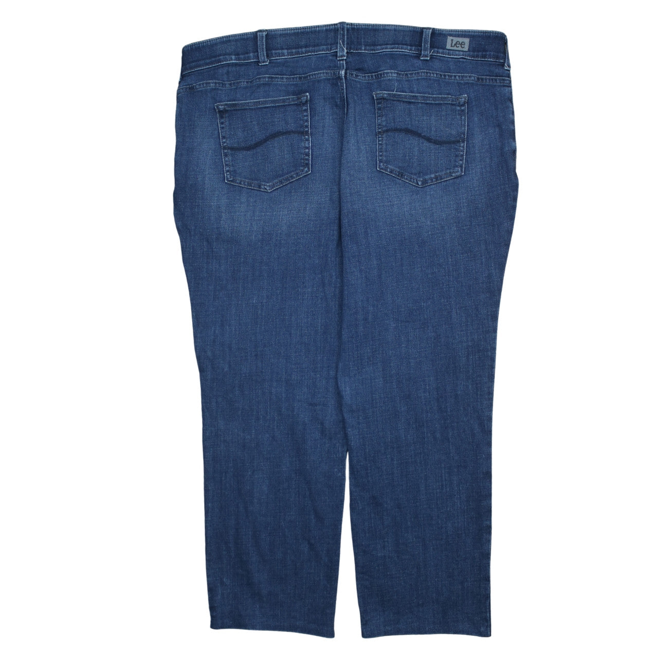 Lee Women’s Blue Flex Motion Straight Leg Petite Jeans Size 22W