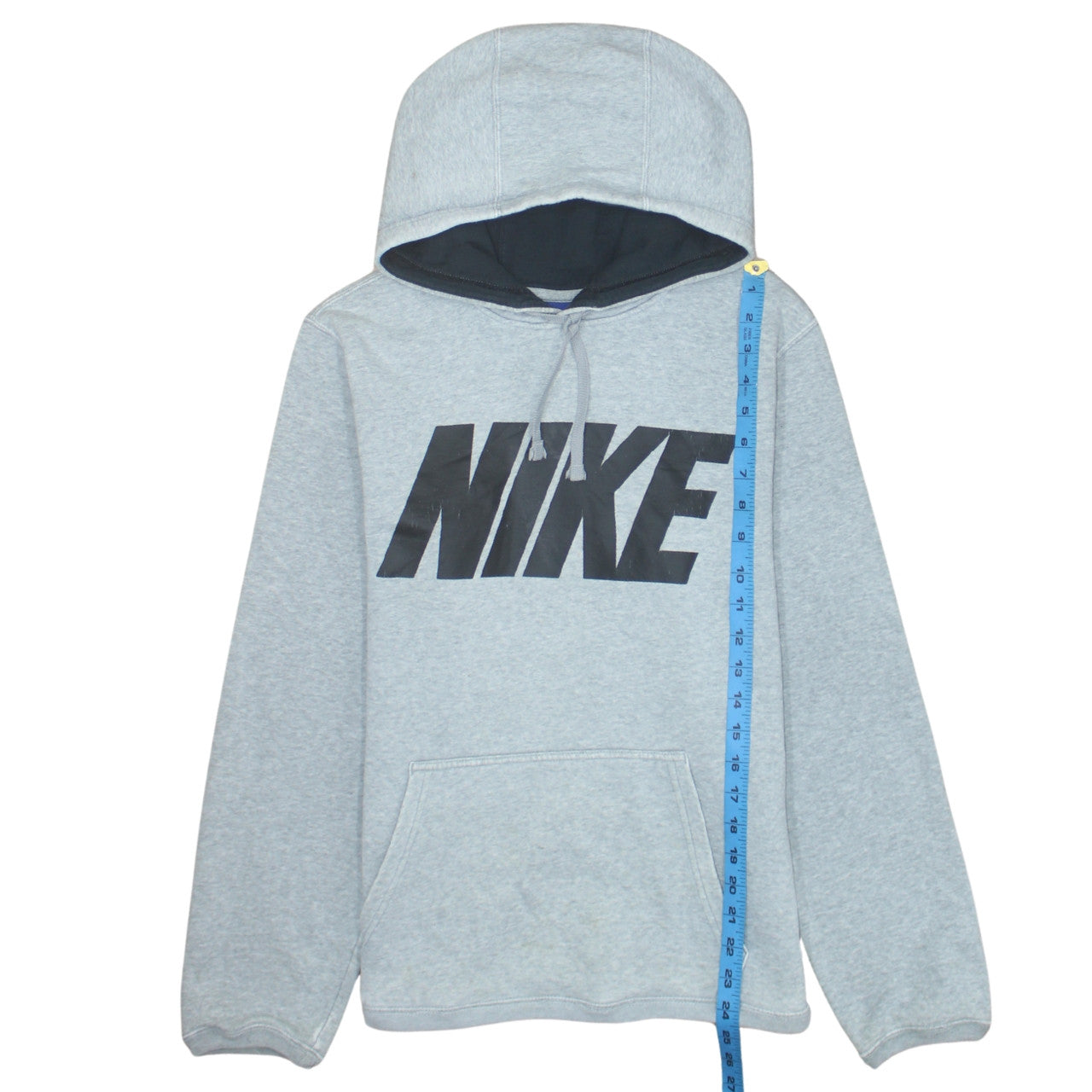 Nike Men's Grey Pullover Hoodie Small Graphic Sports Fleece