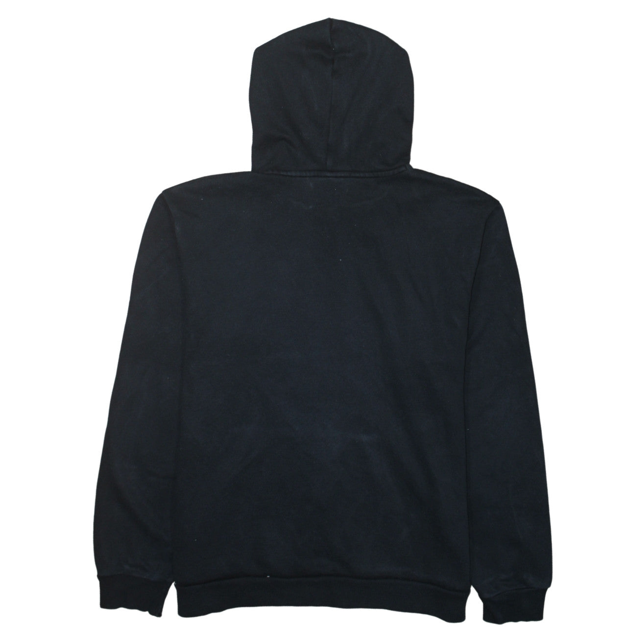 Puma Men's Black Pullover Hoodie L Regular Fit Sports Logo Fleece