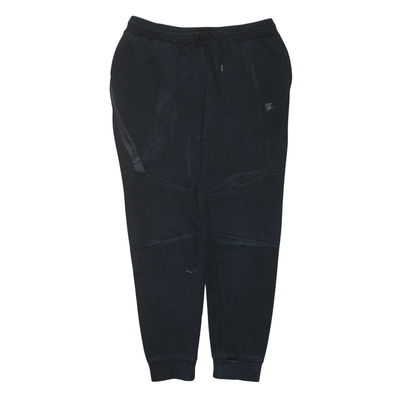 Nike Men's Black Jogger Trousers M Cotton Blend Fleece
