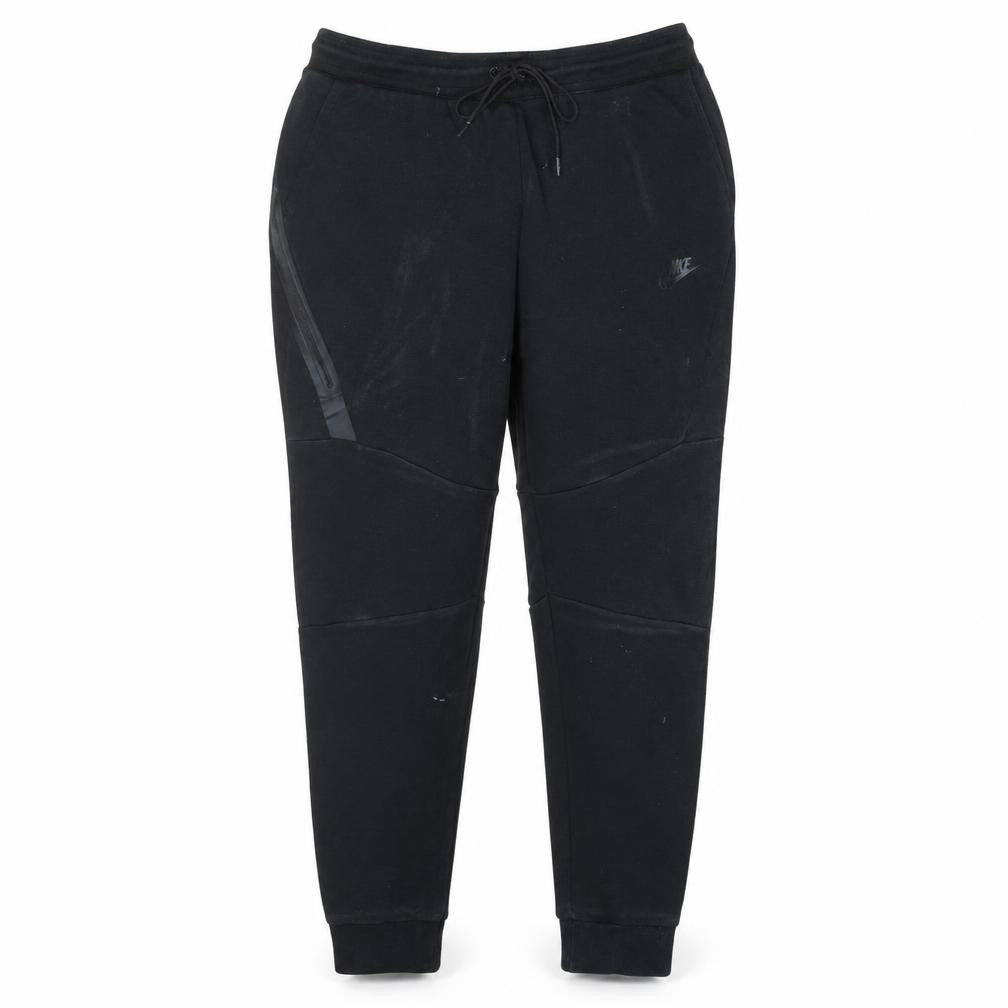 Nike Men's Black Jogger Trousers M Cotton Blend Fleece
