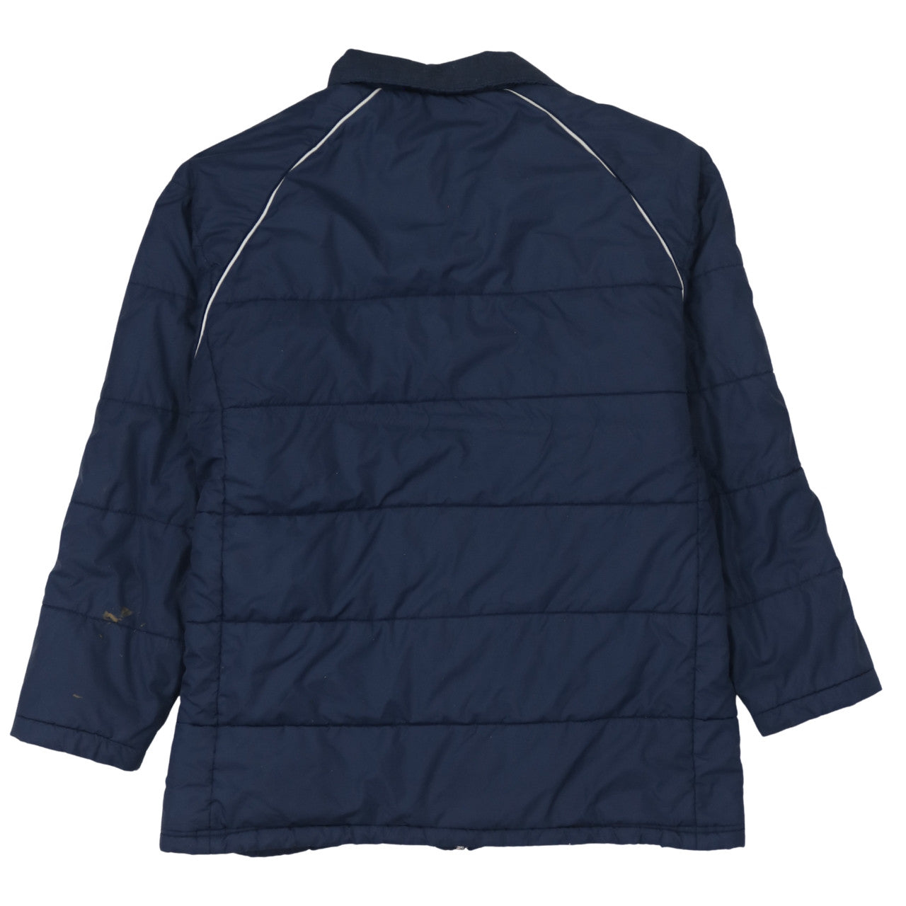 adidas Boys Blue Puffer Jacket 16 Years Winter Mid-Length Quilted Coat