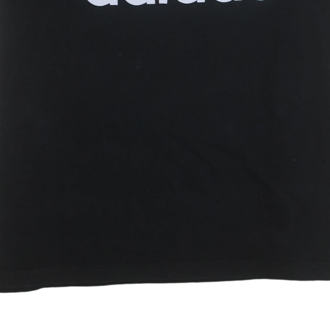 Adidas Womens Black Cotton T-Shirt Size 12 Short Sleeve Crew Neck