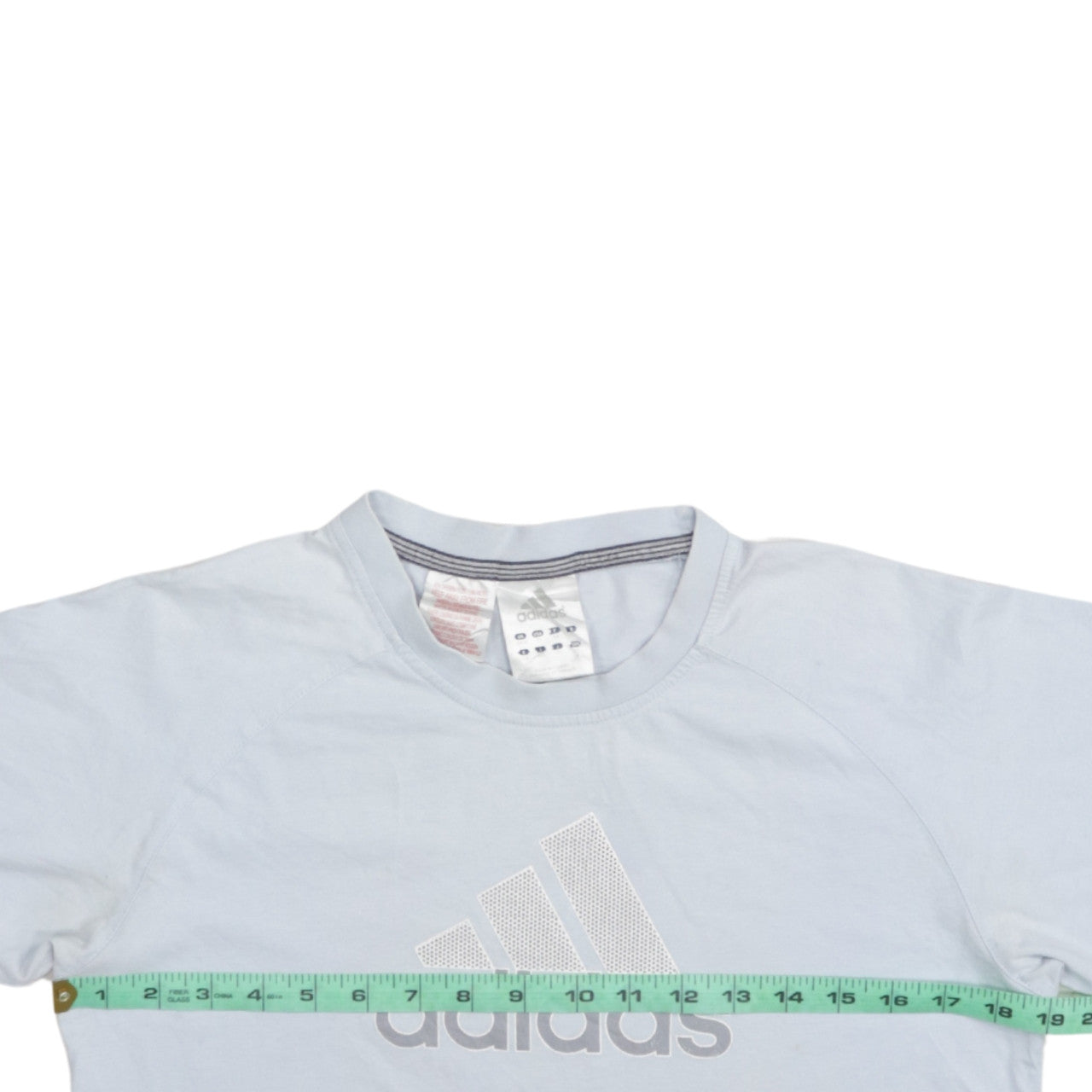 Adidas Boys White XL Short Sleeve Cotton Sports Logo T-Shirt