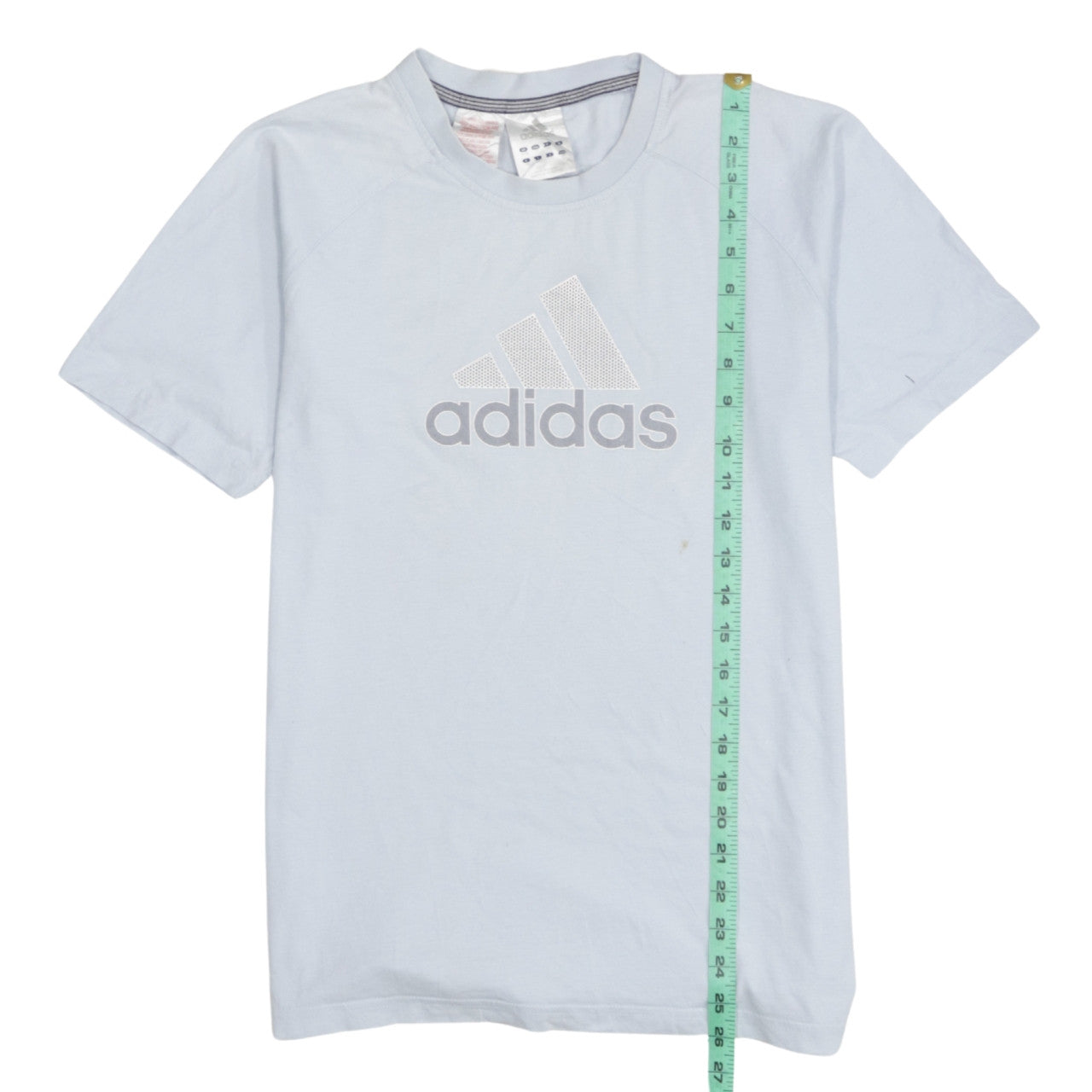 Adidas Boys White XL Short Sleeve Cotton Sports Logo T-Shirt