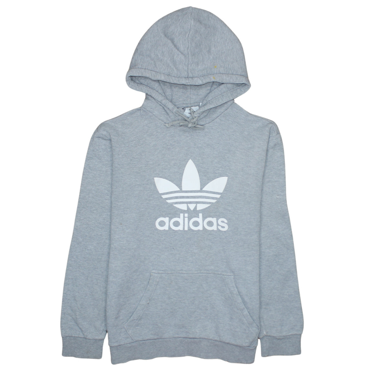Adidas Women’s Grey Hoodie Small Pullover Trefoil Logo Sweatshirt