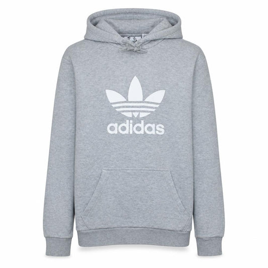 Adidas Women’s Grey Hoodie Small Pullover Trefoil Logo Sweatshirt