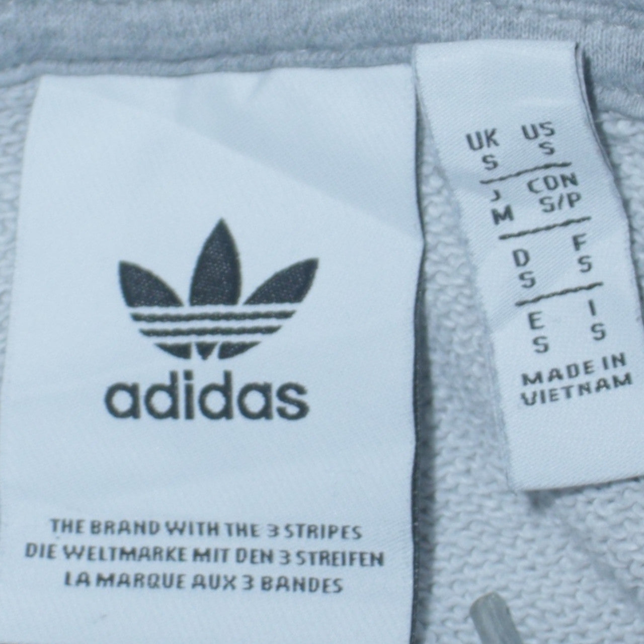 Adidas Women’s Grey Hoodie Small Pullover Trefoil Logo Sweatshirt