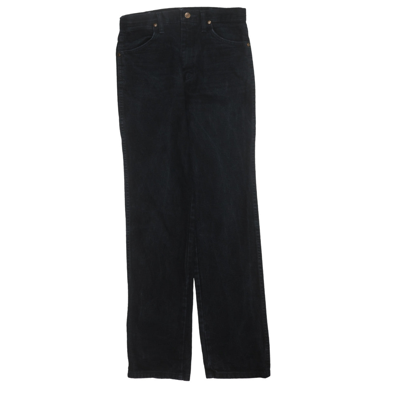 Wrangler Men's Black Straight Leg Denim Jeans 30x32 Regular Fit