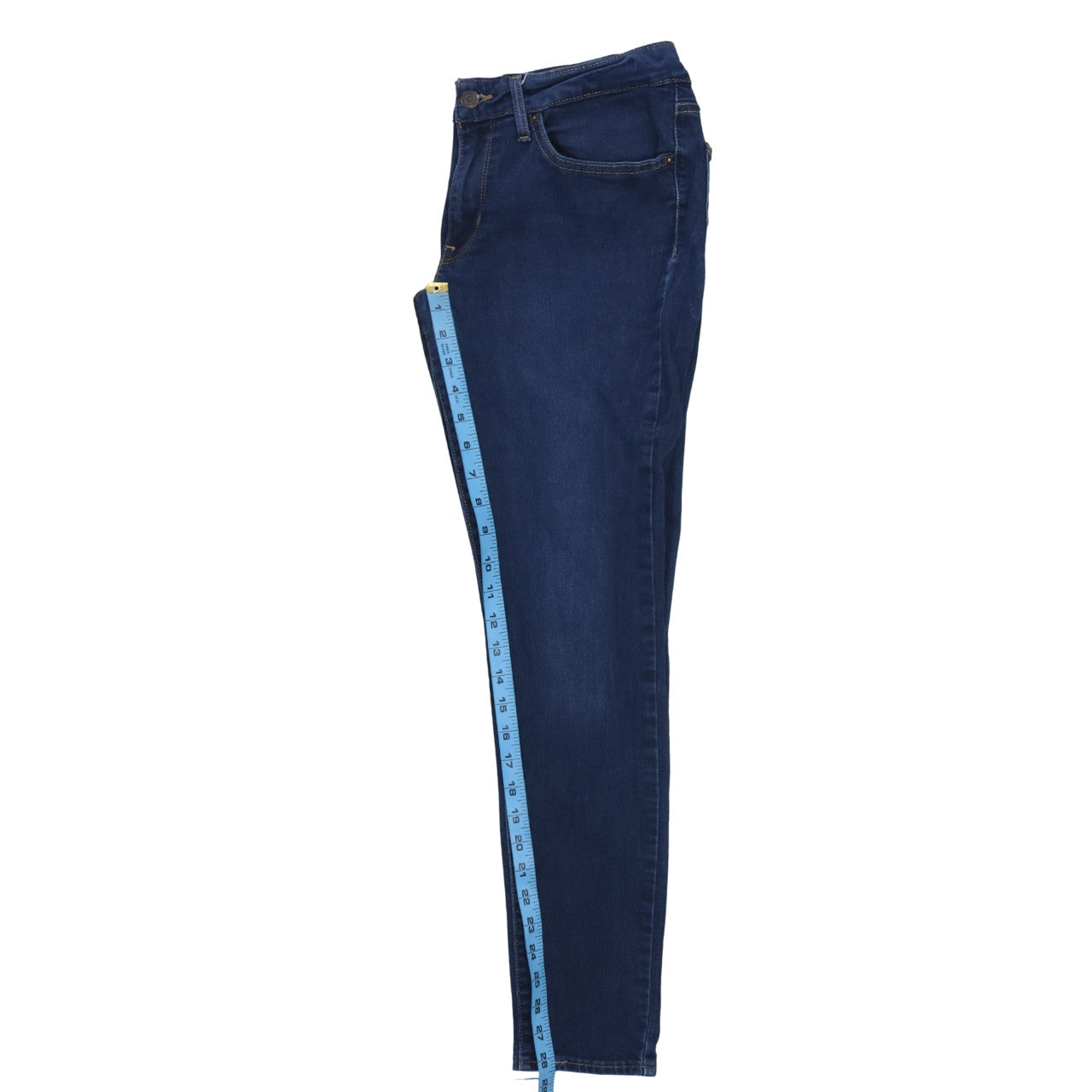 Levi's Women's Blue 711 Skinny Mid Rise Stretch Denim Jeans Size 12