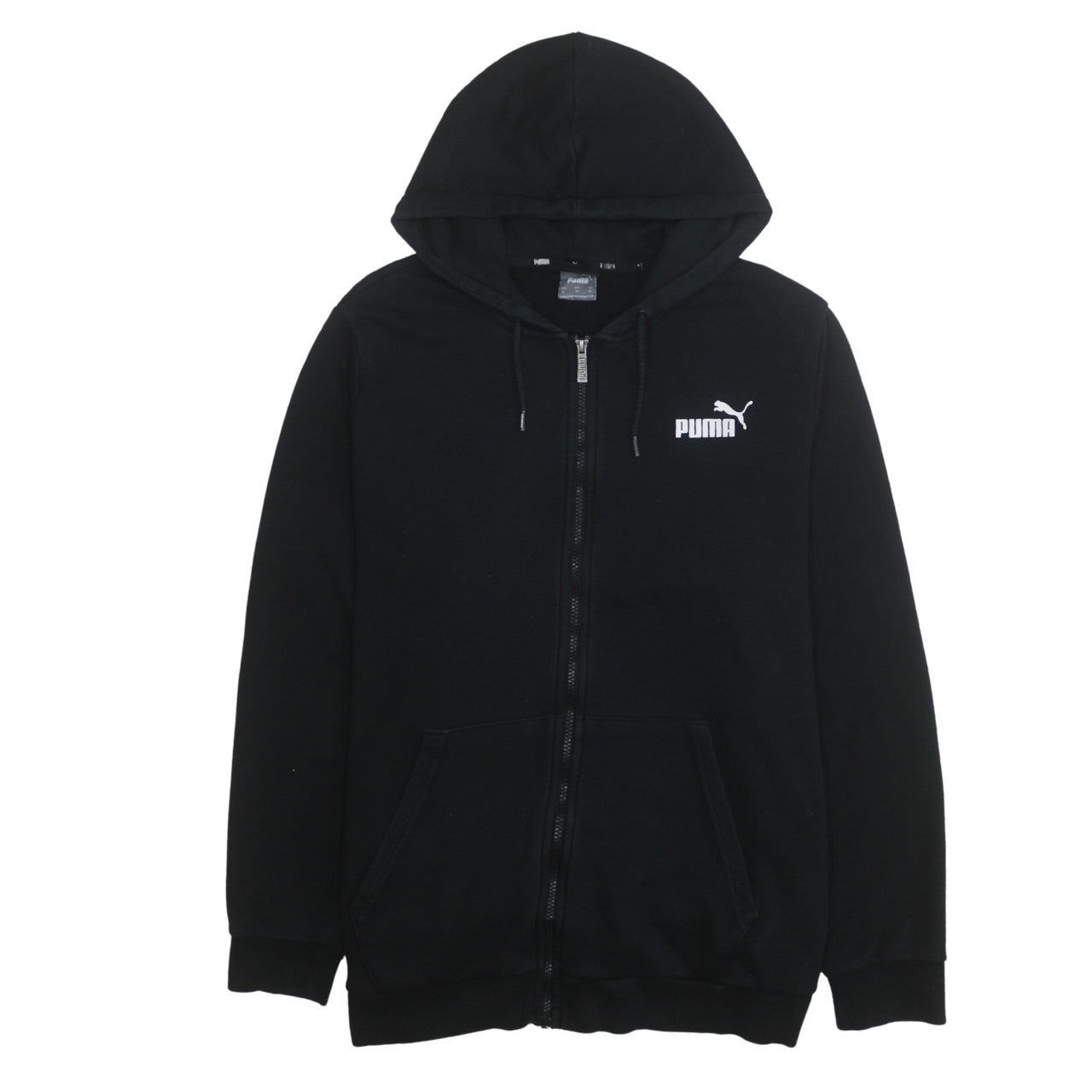 Puma Mens Black Full Zip Hoodie XL Regular Fit Sportswear