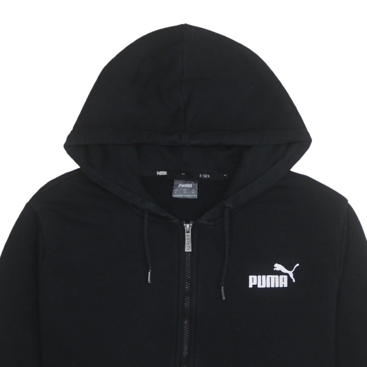 Puma Mens Black Full Zip Hoodie XL Regular Fit Sportswear