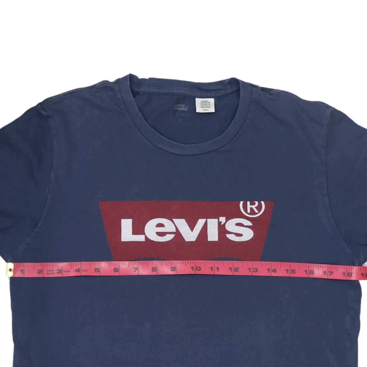 Levi's Men's Blue Graphic Logo Cotton T-Shirt Size S Regular Fit