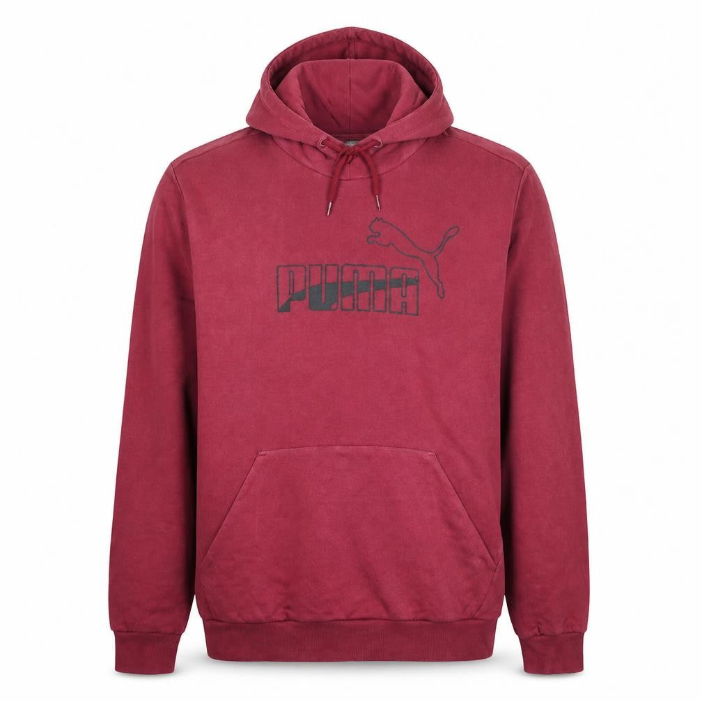 Puma Men Red XL Pullover Hoodie Sports Fleece Sweatshirt