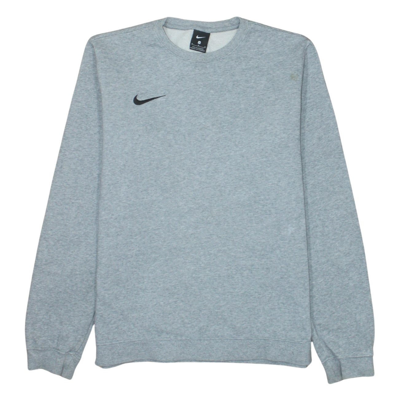 Nike Men's Grey Crew Neck Sweatshirt Medium Classic Logo