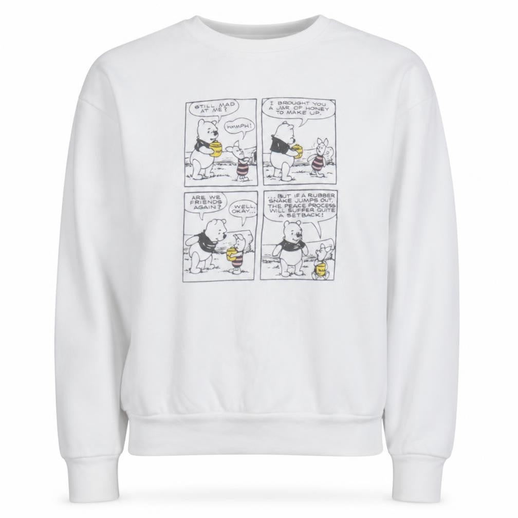 Disney Primark Women White XS Winnie the Pooh Graphic Sweatshirt