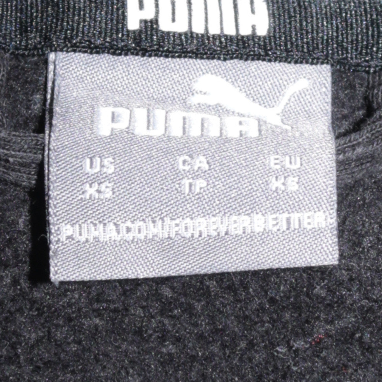 Puma Men's Black XS Full Zip Hoodie with Logo & Pockets