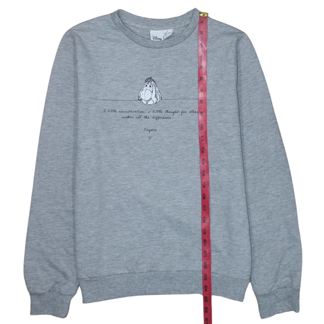 Disney Primark Women Grey Eeyore Sweatshirt UK 10/12 Small