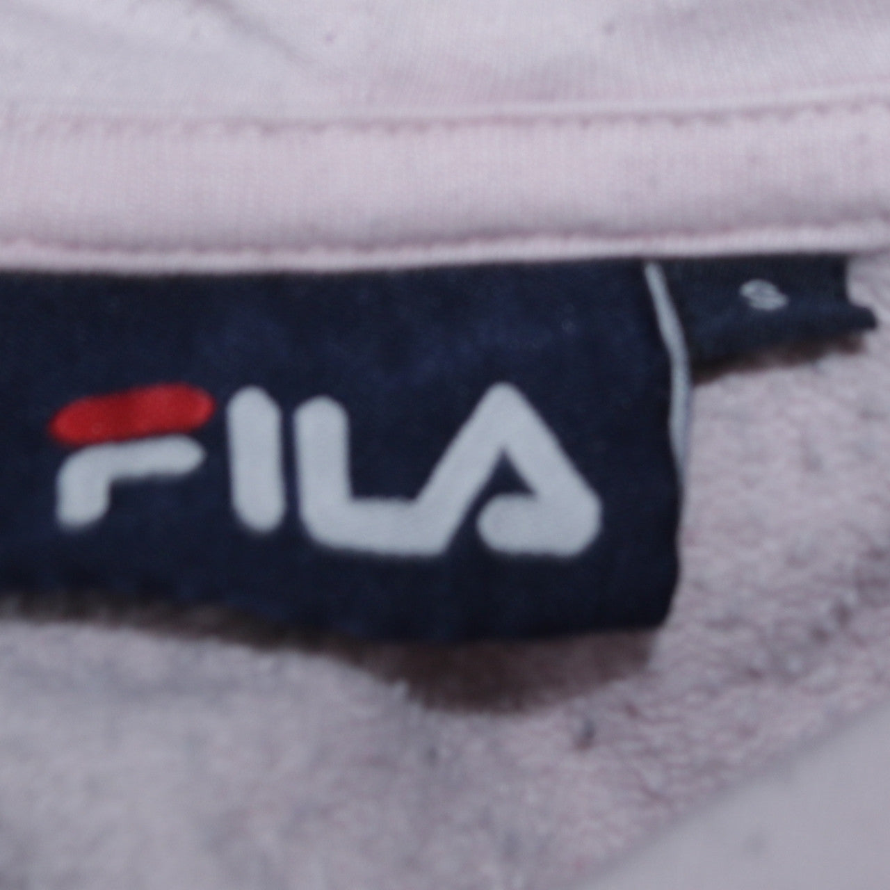 Fila Womens White Full Zip Hoodie Size M Cotton Blend Logo Sweatshirt