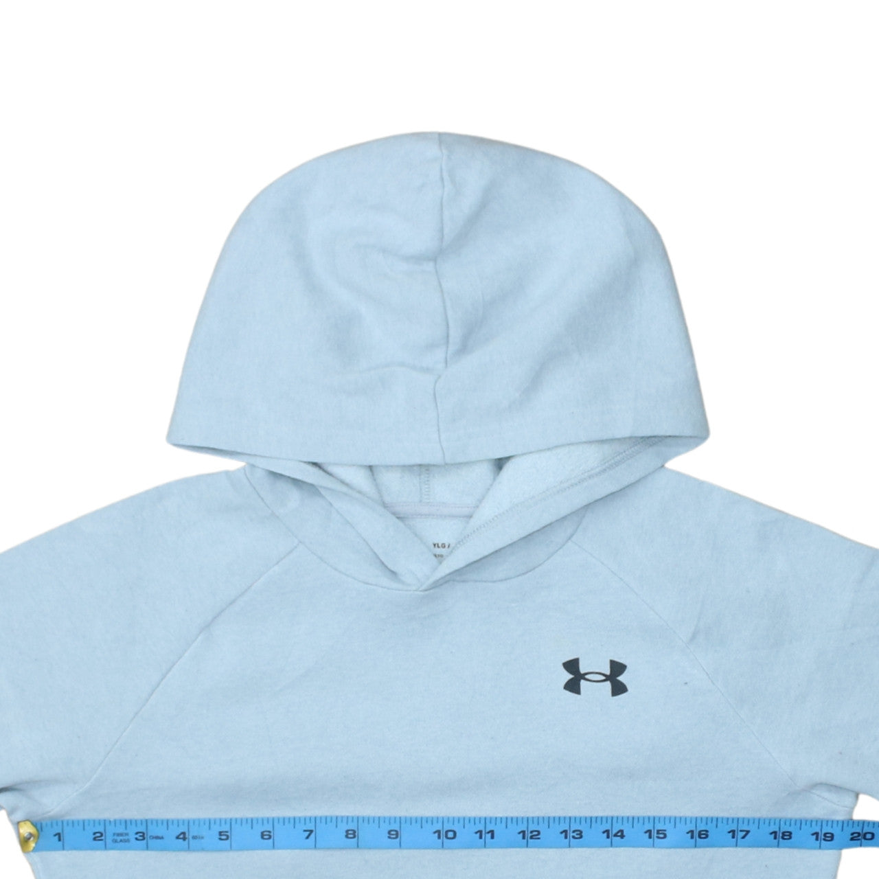 Under Armour Boys Blue Pullover Hoodie YLG ColdGear Fleece Sweatshirt
