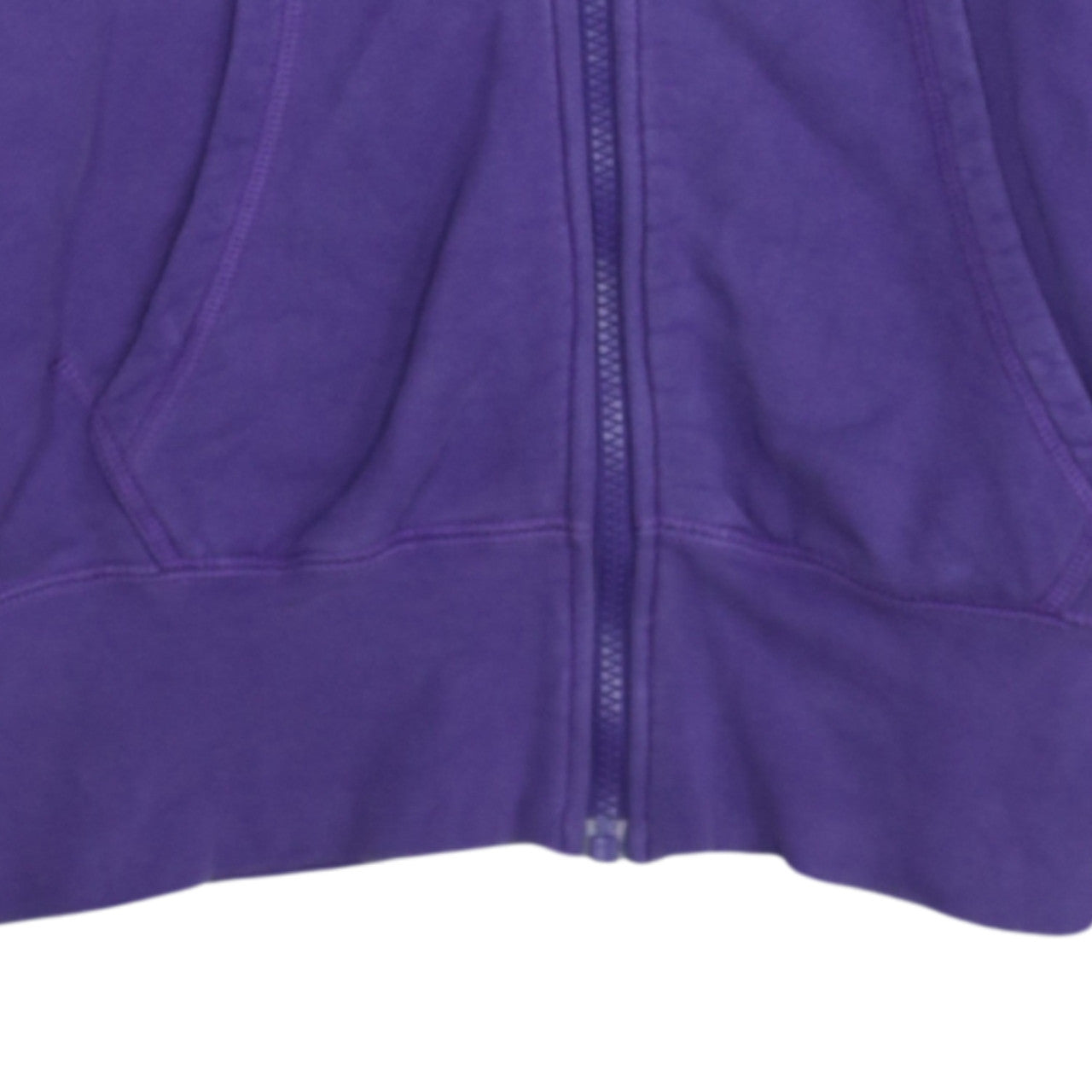 Nike Womens Purple Full Zip Hoodie Sweatshirt UK 12/14 M Sportswear