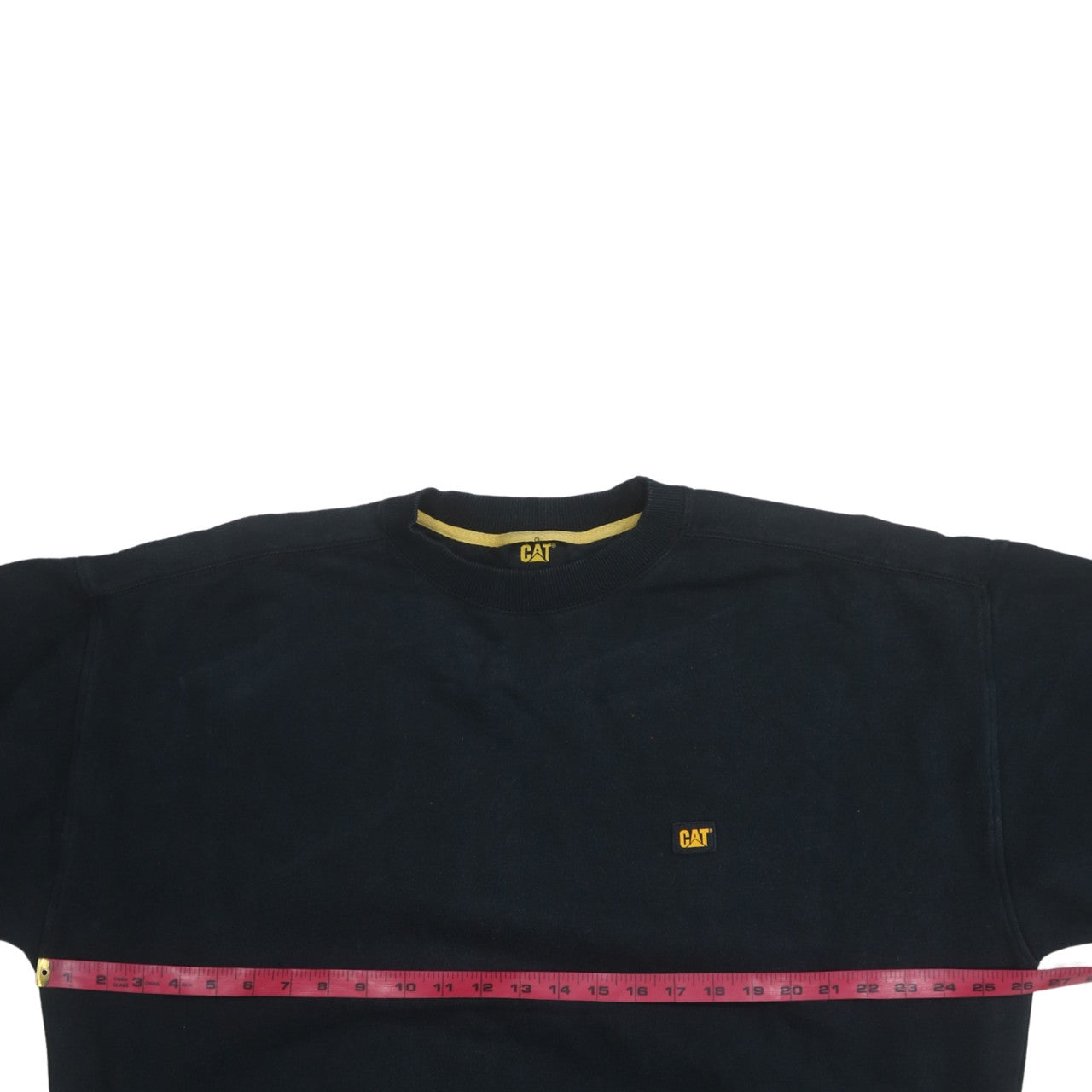 CAT Men's Black XL Pullover Sweatshirt Crew Neck Heavyweight Workwear