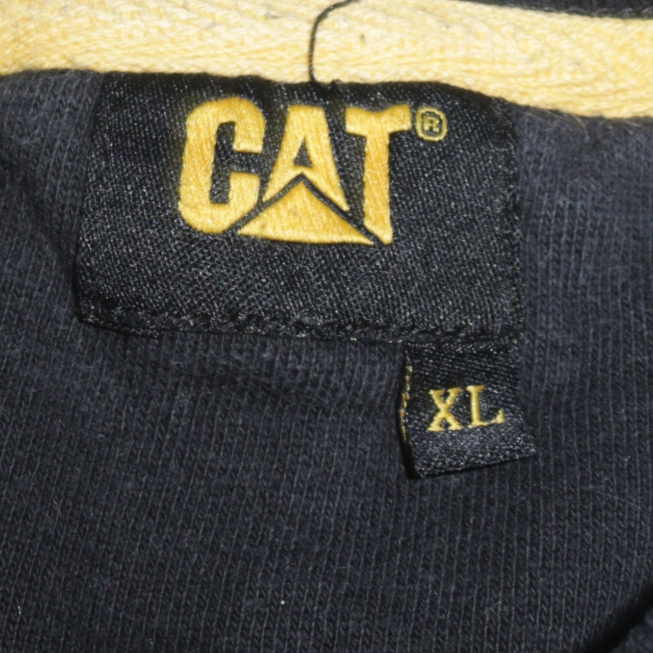 CAT Men's Black XL Pullover Sweatshirt Crew Neck Heavyweight Workwear