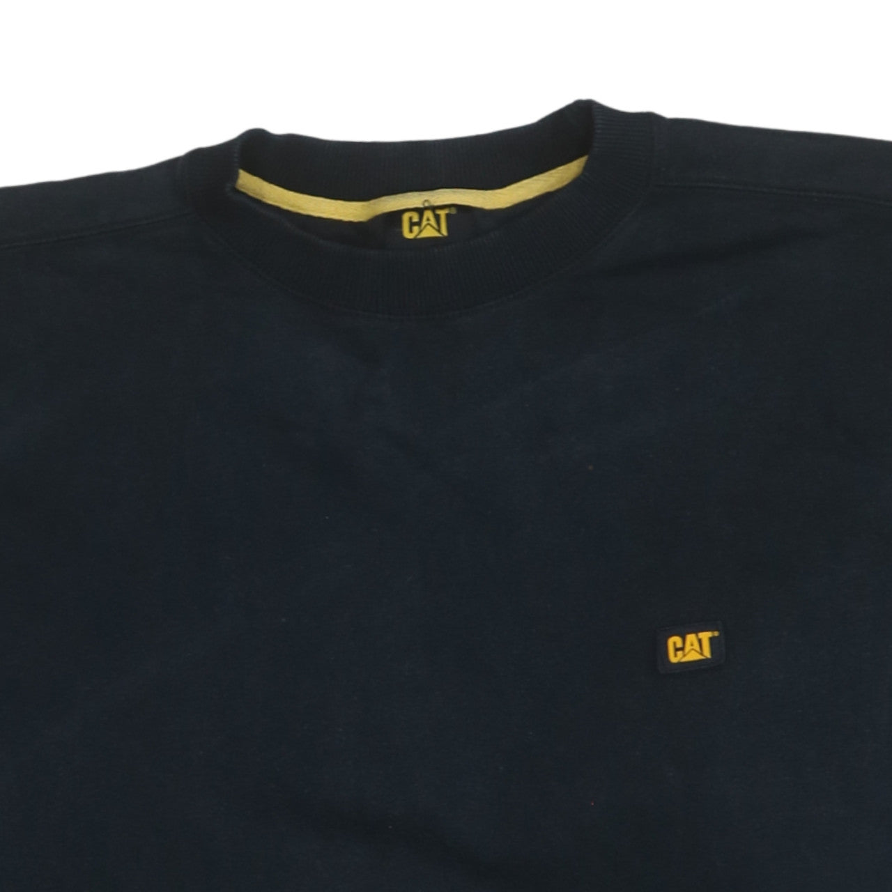 CAT Men's Black XL Pullover Sweatshirt Crew Neck Heavyweight Workwear