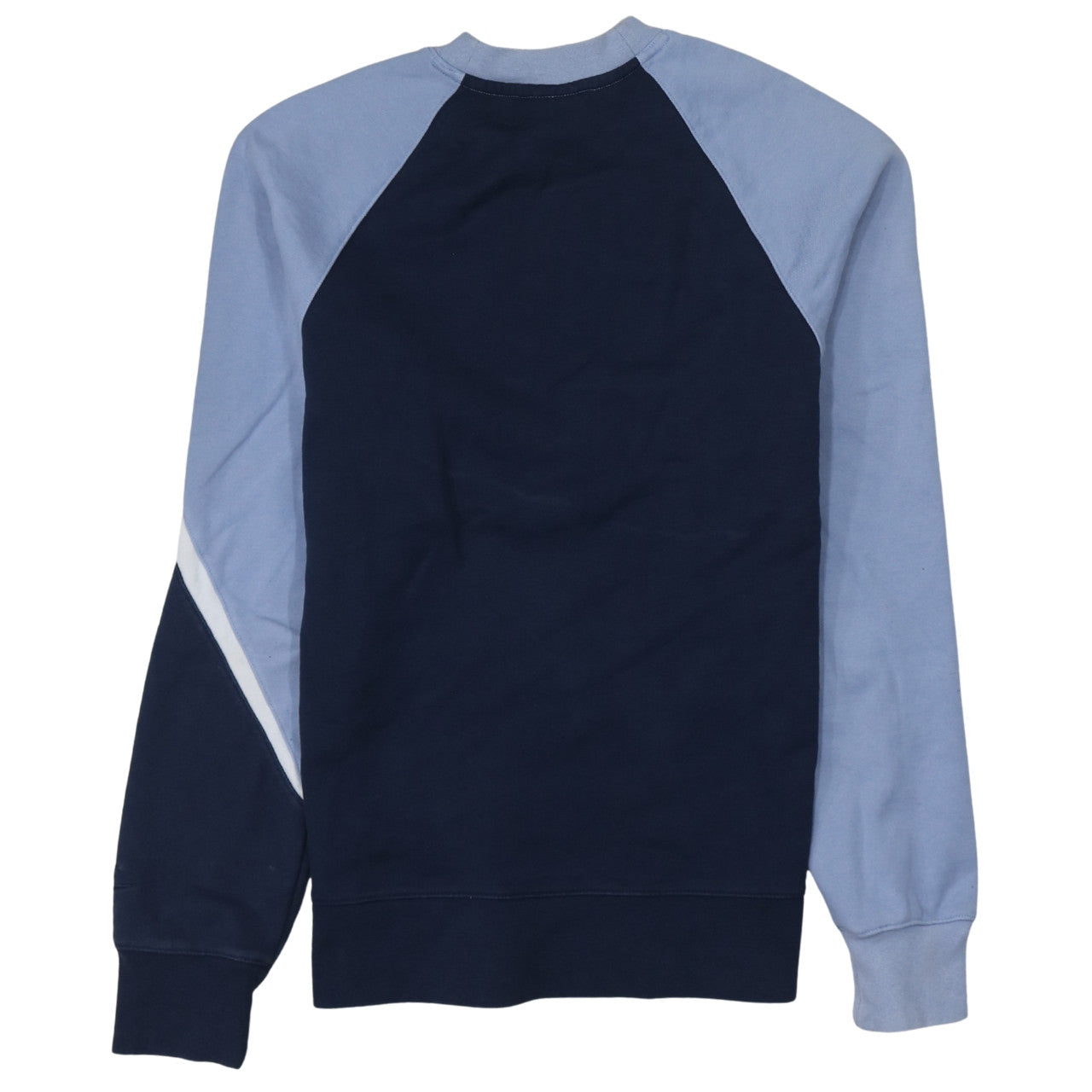 Nike Men's Blue Colour Block Crew Neck Sweatshirt XS