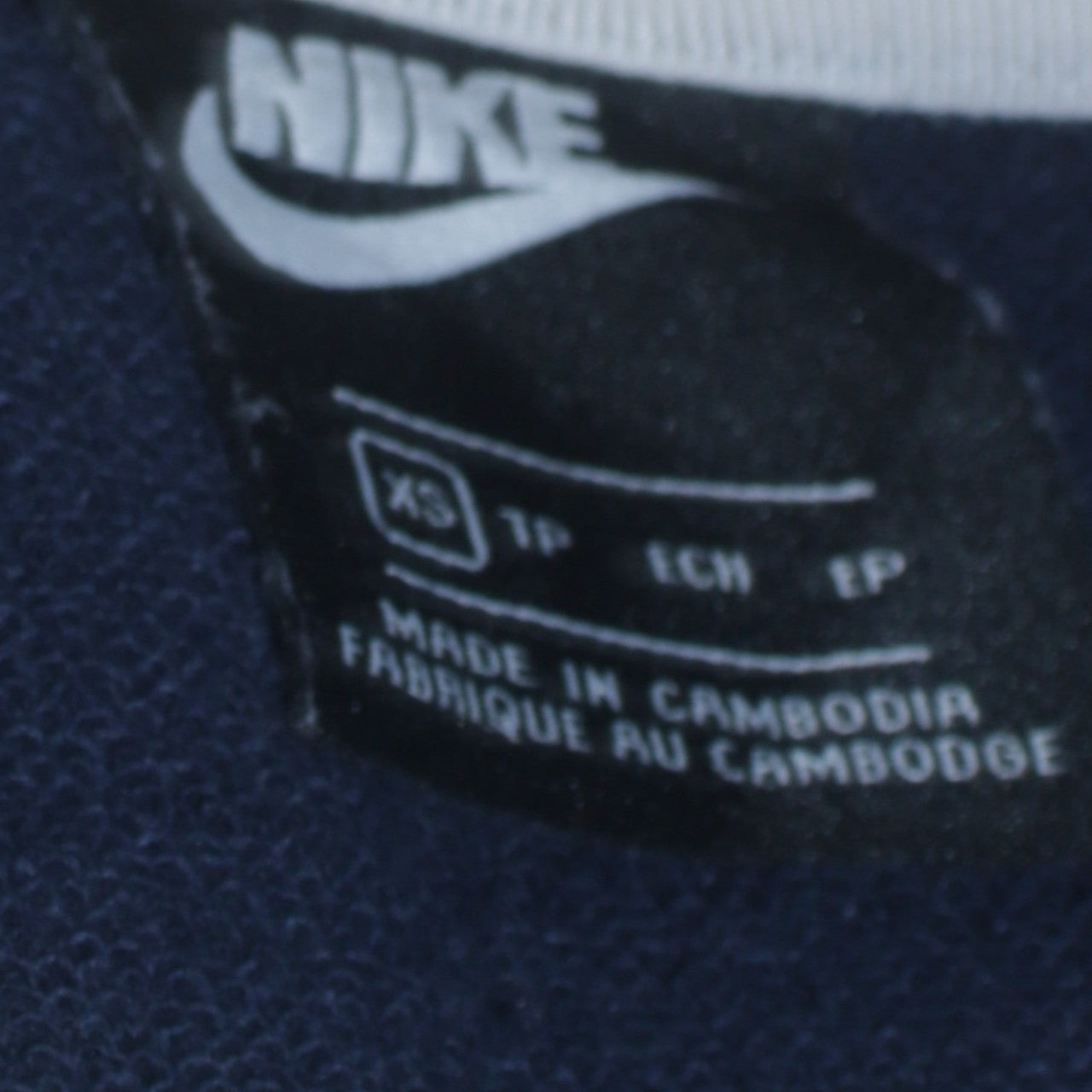 Nike Men's Blue Colour Block Crew Neck Sweatshirt XS