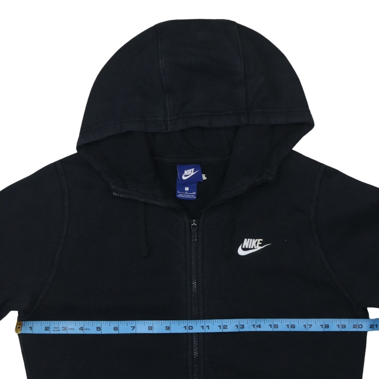 Nike Men's Black Full Zip Hoodie Small Fleece Sportswear